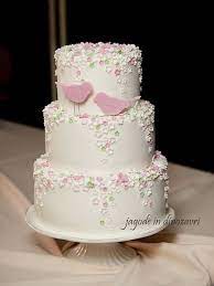 Cake flavors and filling menu. Two Birds Wedding Cake Wedding Cake Birds Cake Beautiful Wedding Cakes