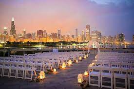 Outdoor Ceremony At Shedd Aquarium Chicago Wedding Venues Aquarium Wedding Chicago Wedding