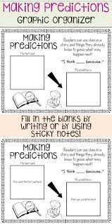 Making Predictions Graphic Organizer Reading Comprehension Graphic Organizers Graphic Organizers Reading Graphic Organizers