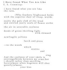 One Of My Favorite E E Cummings Poems 3 Literary Quotes Words Quotes Poetry Words