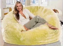large luxe faux fur soft plush beanbag cover bean bag lemon yellow free liner measurement 140cm in d bean bag chair fuzzy bean bag chair bean bag furniture