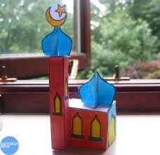Des Mosquees 3d Ramadan Pour Les Enfants Craft Comment Faire Du Bricolage