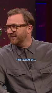 Jason Byrne talks “posh implants.” The Irish comedian @Jason Byrne appears 