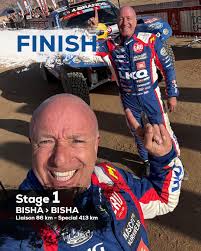 Hoppa! Made it to the finish of the first #DakarRally stage 💪 Great day  and even more looking forward to the next 💨