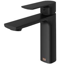 Vigo industries is an up and coming manufacturer of designer kitchen and bathroom fixtures. Vigo Davidson Single Hole Single Handle Bathroom Faucet In Matte Black Vg01043mb The Home Depot