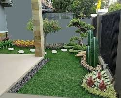 Foto taman belakang rumah yang asri: 18 Inspirasi Taman Minimalis Depan Rumah Beragam Desain Dengan Tanaman Berbeda Rumah123 Com