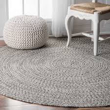 Indoor, round area rugs : Kulpmont Grey Indoor Outdoor Area Rug Round Area Rugs Area Rugs Round Rugs