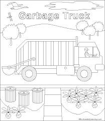 This garbage truck coloring page is easy and cute, suitable for boys and girls of any age. Garbage Truck Coloring Page Truck Coloring Pages Garbage Truck Cars Coloring Pages
