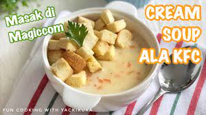 Jajanan bergaya western ini ternyata dibuat dari campuran jagung, terigu, dan sosis. Cream Soup Ala Kfc Vegan High Protein
