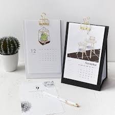 Cute 2018 Desk Calendar Monthly Plan Agenda To Do List Daily Planner Book Kawaii Stationery Office School Supplies Diy Desk Calendar Table Calendar Desk Calendar Design