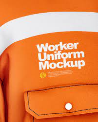 Download Worker Uniform Mockup Front Half Side View In Apparel Mockups On Yellow Images Object Mockups