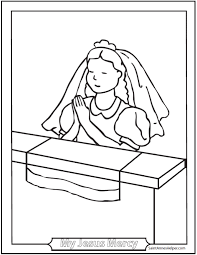 Hundreds of free spring coloring pages that will keep children busy for hours. Girl Communion Coloring Page Catholic Communion Coloring Pages
