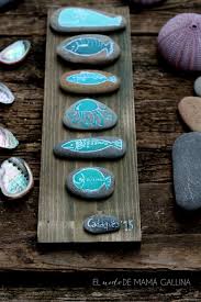 Decoración para restaurantes, hoteles y locales de negocio. Diy Como Hacer Un Cuadro Con Peces De Piedra Decoracion Marinero Unas Con Piedras Como Hacer Cuadros