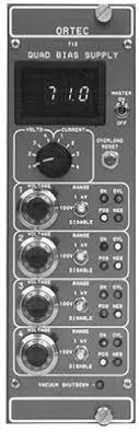Consult the instructions for the hpge detector to determine both the bias polarity and amplitude required for 11. 710 Quad 1 Kv Bias Supply Electronics Ametek Ortec