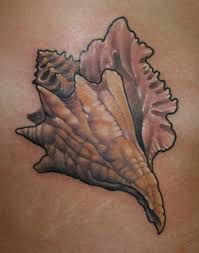 3 awesome shell tattoo inspirational designs and ideas. Amazing Conch Tattoo Idea