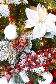 Black And White Buffalo Check Ribbon Michaels Buffalo Check Christmas Tree White Flocked Christmas Tree Buffalo Check Christmas Buffalo Plaid Christmas Tree