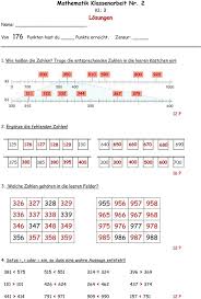 Kostenlose arbeitsblätter zum thema tausenderfeld / zahlenstrahl im zahlenraum 1000 in der 3. Klassenarbeit Zu Zahlenraum Bis 1000 Klassenarbeiten Nachhilfe Mathe Mathematik Lernen
