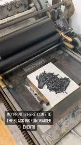 Look out for this guy and a bunch of other beautiful $10 prints at the  Black Ink Fundraiser Event