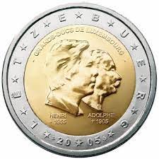 Piece De 2 Euro Commemorative Luxembourg 2005 Monnaie Francaise Piece De Monnaie Billet De Banque