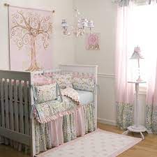 Love Birds Crib Bedding Baby Girl Crib Bedding In Pink Blue And Green Crib Bedding Girl Baby Nursery Design Pink Crib Bedding