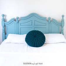 Both are gorgeous and fancy, but achieve a unique look. How To Paint Wood Furniture The Easy Way Beachy Painted Headboard Sustain My Craft Habit
