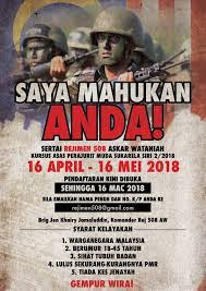 Lkt pada tahun 2020 adalah penglibatan pertama oleh pelajar pkb yang menyertai kokurikulum askar wataniah. Pendaftaran Anggota Baru Rejimen 508 Khairy Jamaluddin Facebook