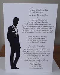 Handmade Personalised A5 Wedding Card To Groom From His Etsy Wedding Cards Wedding Poems Wedding