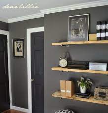 Randy Thomassie Randythomassie On Pinterest Bluish Gray Living Room Awesomeinterior Co Dark Gray Paint Diy Wall Shelves Floating Shelves Diy Floating Shelves