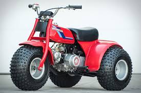 Built Prior To The Ten Year Voluntary Ban And The Subsequent End Of Production This 1984 Honda Atc 70 Three Wheeler Is A Relic Of Car Wheels Honda Honda Bikes