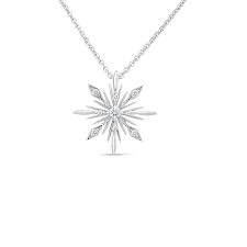 18k W Disney Frozen 2 Medium Snowflake Pendant W Diamonds Roberto Coin North America Frozen Jewelry Snowflake Jewelry Snowflake Pendant