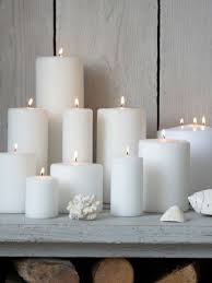 Stylish White Pillar Candles Pillar Candles Candles Candle Decor