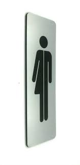 Bol Com Deurbordje Wc Bordje Wc Toiletbord Bordje Rvs Look Pictogram