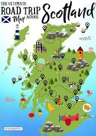 Ultimate Map Of Things To See When Visiting Scotland Scotland Road Trip Visit Scotland Road Trip Map