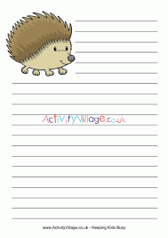 In this article, you will learn the format of writing a successful paper and tips on what every teacher is looking for. Hedgehog Writing Paper