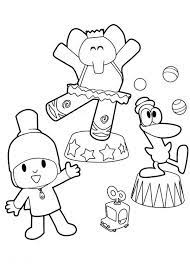 Today we share pocoyo coloring page|pocoyo pato elly alien in space coloring book pages video for kids. Pocoyo Doing Circus With His Friends Coloring Page Color Luna Coloring Pages Pocoyo Coloring Pages For Kids