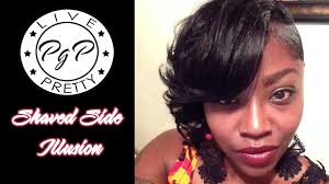 Black hairstyles are really intense. Shaved Side Illusion Youtube