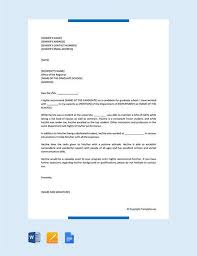 Free 45 Sample Letters Of Recommendation For Graduate School In Ms Word Apple Pages Google Docs Pdf