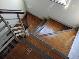 And second, the stair treads should offer aesthetics and complement the existing design of the staircase. Wooden Staircase That Has Been Grey Anti Slip Tape And Staircase Stock Photo Picture And Royalty Free Image Image 151356324