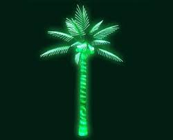 Lighted Palm Tree With Green Color For Outside Green Led Led Tree Palm Trees