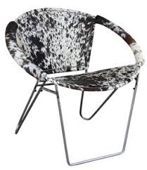 Ulla Black White Cow Hide Armchair Papasan Chair Cowhide Chair Cowhide