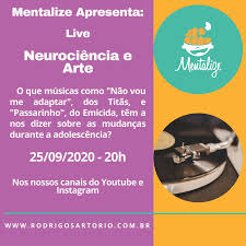 O trabalho seria lançado no primeiro semestre deste ano, mas a pandemia adiou os planos da banda. Mentalize Segue O Link Para A Live Neurociencia E Arte Capitulo Adolescencia Https Www Youtube Com Watch V Oto1b4vgq Q Nosso Tema De Estreia Sera Sobre As Mudancas Corporeas Cognitivas E Sociais Da Adolescencia Contando Com O Auxilio