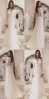Customized Easy Wedding Dresses With Sleeves V Neck Wedding Dresses Open Back Wedding Dresses Wedding Dresses Lace V Neck Wedding Dress Wedding Dress Flowy