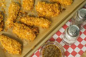 Recette Des Tenders De Poulet Au Four Recette Recettes De Cuisine Nugget De Poulet Poulet Au Four