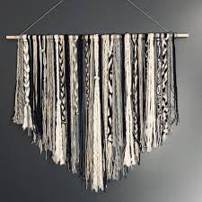 Black And White Macrame Wall Hanging This Item Is Unavailable Yarn Wall Hanging Wall Hanging Diy Large Macrame Wall Hanging