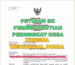 Mengapa permendagri 83 tahun 2015 diubah? Sk Pemberhentian Perangkat Desa Karena Meninggal Dunia Format Administrasi Desa