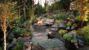 Maybe you would like to learn more about one of these? Lush Garden And Gray Stone Patio Alderwood Landscaping Hgtv