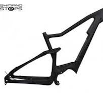 Carbon Full Suspension Ebike Frame For Shimano Motor