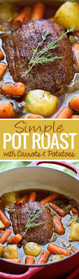 Flip roast, fat side down and make ½ inch slices ¾ of the way down, from top to bottom, leaving fatty surface intact. Best Ever Pot Roast With Carrots And Potatoes Recipe Little Spice Jar Recipe Pot Roast Recipes Beef Recipes Recipes