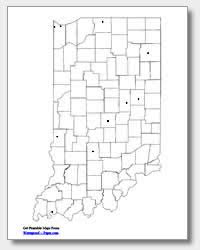 A collection maps of indiana; Printable Indiana Maps State Outline County Cities