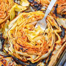 Garlic Roasted Cabbage | Cooktoria